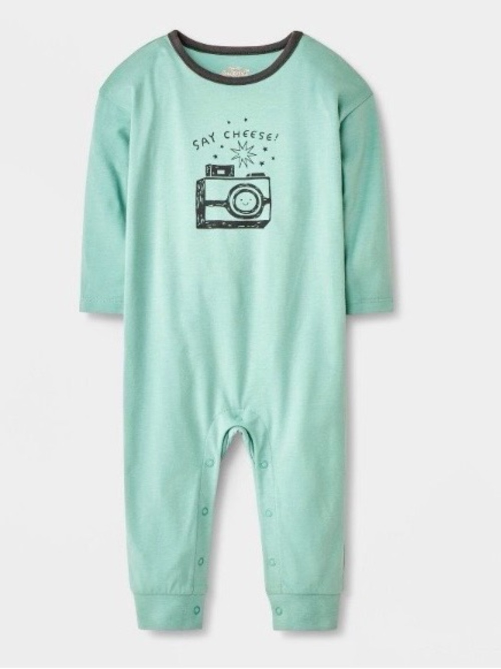 Cat & Jack Say Cheese Baby Romper 0-3M NWOT